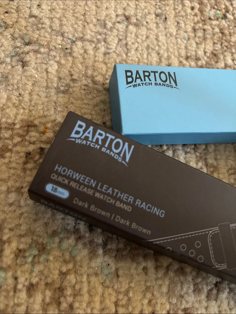 Barton watch band horween leather 18mm